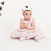 Caramelo Baby Girls Country Kitchen Bow Dress with Pants